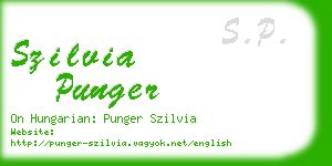 szilvia punger business card